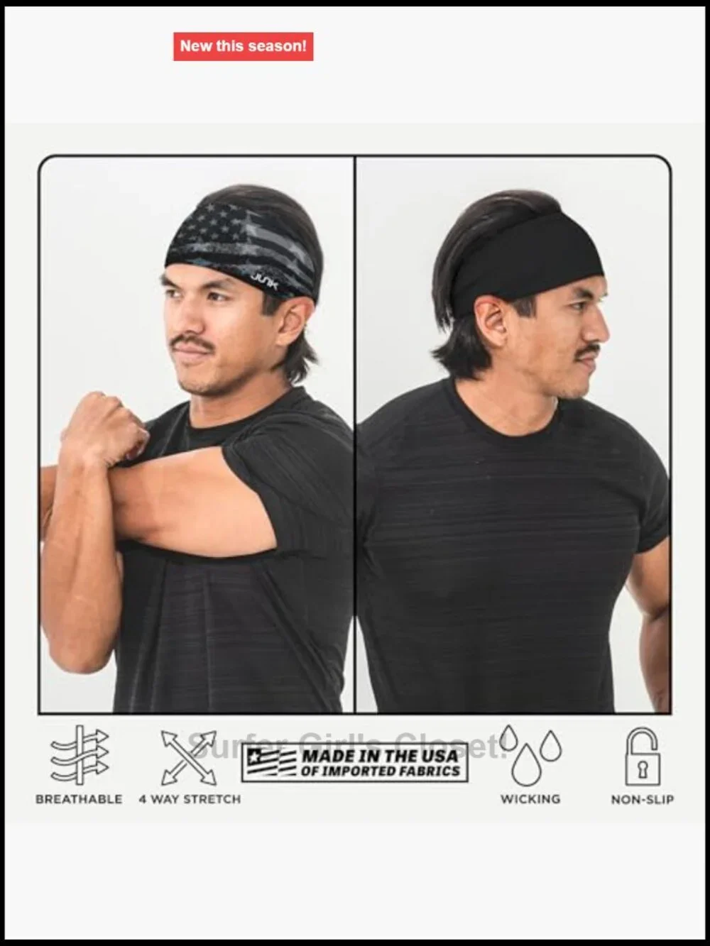 Moisture-Wicking Performance Sweatband for Sports